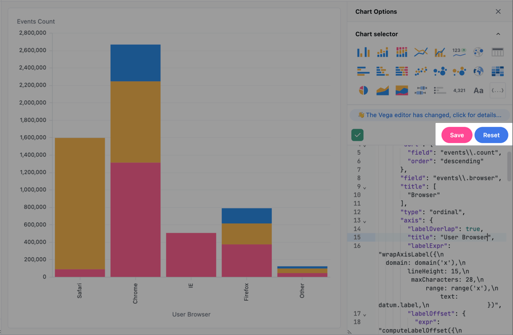 Saving a Vega code visualization